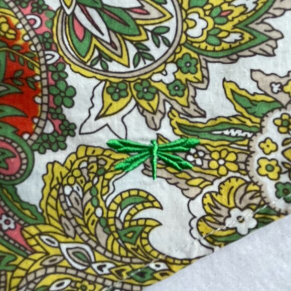 Talbots Paisley Button Up Multicolor Retro 70’s Casual-2p - Picture 8 of 12